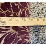 Denim & Co Size 2X Jean Jacket Purple Floral Tapestry 4 Pocket Cottagecore‎ Boho Tan Photo 3