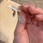 Kendra Scott Lee Drop Earrings Silver with Clear Drusy Photo 1