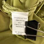 Dressed in Lala Womens Chartreuse Green Crushed Velvet Tunic Size L Long Sleeve Size L Photo 8