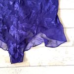 Gloria Vanderbilt  2XL Size 18 20 Purple Floral Lacy Lingerie Bodysuit X Large Photo 1