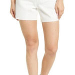 BLANK NYC  Warren Mid Thigh White High Rise Denim Shorts, Size 24, New with Tag Photo 0