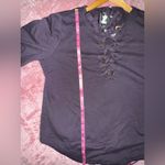 Young Fabulous and Broke  Women's Top Dark Purple Noelle Lace Up Size M EUC Photo 6