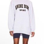 ANINE BING Sport Tyler Sweatshirt Heather Grey Size Large NWT ( SOLD OUT) Photo 0