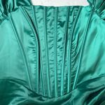 Green Satin Corset Mini Dress NWOT Size XL Photo 6