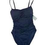 La Blanca NEW Island Goddess Lingerie One Piece Swimsuit Solid Black Size 2 Photo 2
