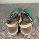 Dansko  Thea Leather Clogs Slingback Sandals Wood Cut Out Size 39 /8.5-9 US Photo 7