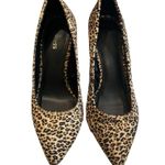 EXPRESS Leooard Calf Hair Block Heel Pumps, Sz 7 Photo 3