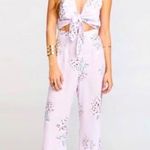 Show Me Your Mumu Jackson Lilac Floral Jumpsuit Revolve Size XL Photo 0