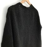 Urban Outfitters UO Black Oversized Cable Knit Cardigan Sweater Photo 3