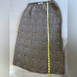 Melrose and Market Melrose Floral Collectible Maxi Skirt 100% Silk stamp Two Buttons Vintage brown Photo 5