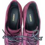 L'Agence L’AGENCE Velvet Pointed Toe Oxfords in Burgundy Size 6 Photo 8