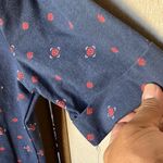 Carolyn Taylor  Dark Blue Floral Blouse large nwt Photo 14