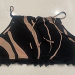 Black And Tan Crop Top Size M Photo 0