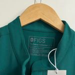 FIGS Rafaela Cargo Wide Leg ScrubJumpsuit in Hunter Green, Size Small Photo 10