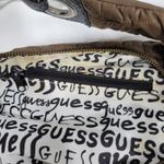 Guess VTG Puffer Shoulder Bag Womens Medium Brown Stitched Quilted Hobo Y2K Photo 1
