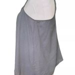 Rebecca Taylor 100% Cotton Flowy Blue Grey Boho Cami Tank Size 0 XS Photo 3