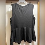 Merona  Size 1 Black Peplum Top Photo 1