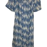 Gap Women's Shirt Dress Off-shoulder Print Pullover Pocket Light Blue Sz.XS NWT Photo 7