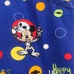 Disney Halloween Minnie Mickey Mouse Large Scrub Top. 2552 Photo 3
