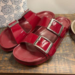Madden Girl  burgundy slides  Photo 0