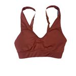 Fabletics All Day Everyday Sports Bra Womens Large XS Burgundy Activewear Photo 2