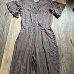 Cloth & Stone Anthropologie Gray Jumpsuit Medium Boho Capsule Formal Work Scandigirl‎ Preppy Photo 4