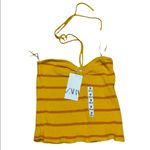 ZARA NWT  STRIED RIBBED NECK TIE BLOGGERS FAV CROP TOP MEDIUM Photo 6