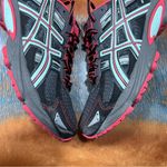 ASICS Gel-Venture 5 Black blue red Athletic Trail running shoes size 8.5 Photo 4