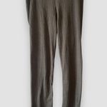 Gap Flare Ribbed Lounge Pants Olive Green Size X-Large Side Slits NWT Photo 2