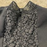 ZARA  Dress Womens Sz XS Short Lace Casual Short Sleeve Fit Flare Holiday Modest Photo 2