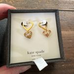 Kate Spade NWT  “Rock Solid” heart drop earrings Photo 4