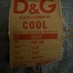 Dolce & Gabbana Vintage 2000s D&G Dolce Gabbana Cool Low Rise Fit Boot Cut Womens Jeans Photo 3