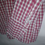 Lands' End  16 Red White Gingham Check Top Plus Photo 2