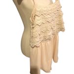 Monteau Champaign Lace Sleeveless Fully Lined Boho Romper Size Small Photo 5