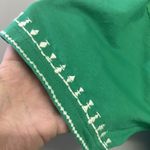 ZARA  Green Embroidered Two-Textured Pullover V-Neck Dress- Small Photo 5