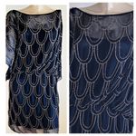 Cache Stunning Art Deco style beaded slip dress NWT Photo 10