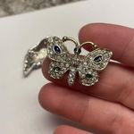 Lot Of 2 Costume Jewelry Brooch Pins Rhinestone Butterfly Insect / Dolphin Photo 8