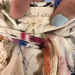 Altar'd State White Floral Print Lace Trim Off-Shoulder Dress Size Small Photo 6