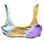 l*space L Lizzie Diagonal Sunburst Tie Dye Bikini Top Women's Size Small NWOT Photo 2