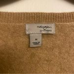 Halogen  Cashmere V neck Sweater in Tan Photo 3