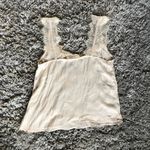 Caren Forbes lace trim silky tank top Photo 3