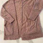 American Eagle Slouchy Marled Open Front Cardigan Sweater Women's Medium Pink Photo 1