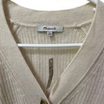 Madewell Lyle Henley Pullover Sweater Merino Wool Blend Cream Women’s XS New Photo 6