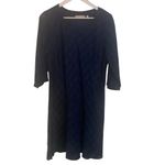 Soft Surroundings  Cotton Gauze Shift Shirt Dress large blue Photo 4