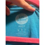 Life is Good  Blue T-Shirt Woman’s Size Medium-Flaw Small Hole On Back Photo 5