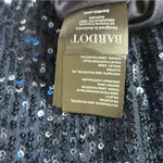 Bardot  Bellissa Sequin Mini Wrap Dress Navy Blue Long Sleeve Formal Cocktail Photo 14