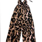 Diane Von Furstenberg DVF Target XS Halter Leopard Neutral Jumpsuit  NWOT Photo 8
