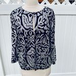 Joan Rivers Elegant Black and Silver Women's Sequin Jacket Size L Photo 6