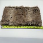 Michael Stars  Faux Fur Multi Tone Tan Brown Neck Wrap Scarf Photo 6