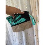 Paizlee Designs Handmade Hawaiian Mix Print Burlap Zipper Pouch Wristlet Photo 1